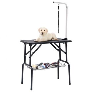 Mesa de peluquería para perros color Negro