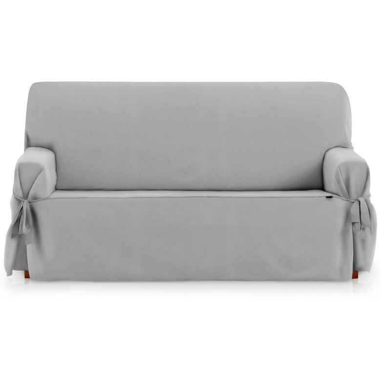 Vipalia Protector Funda Sofa 2 Plazas Con Lazos Color Gris Oscuro , , large image number null