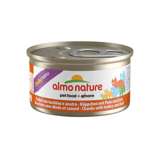 Almo Nature Daily Menu Pato y Pavo en salsa lata para gatos 