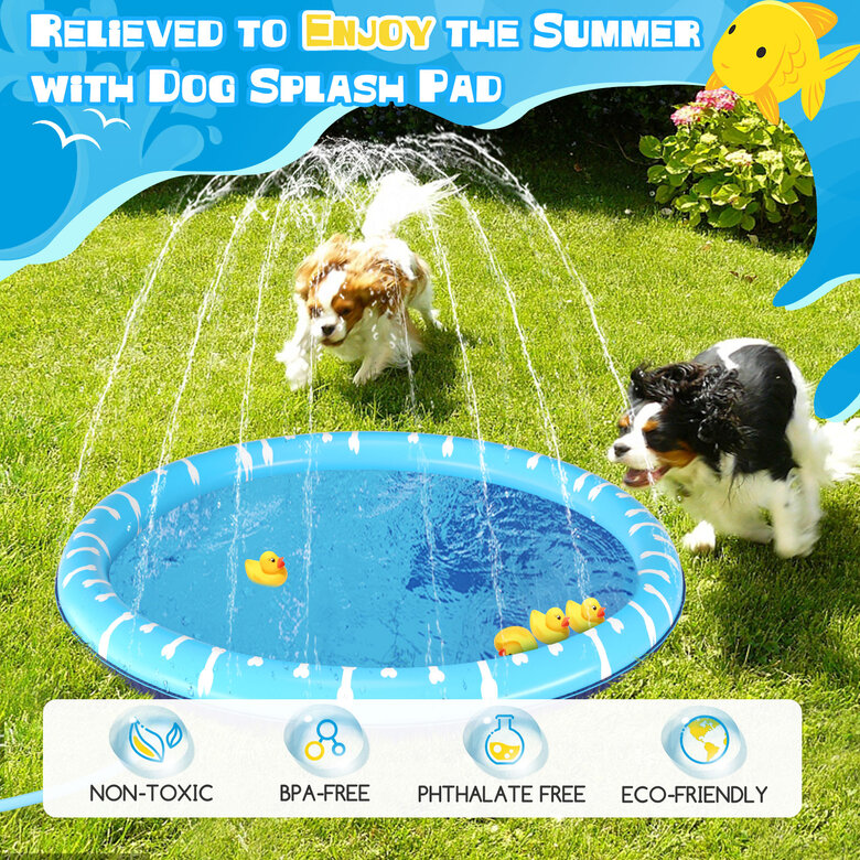 Nobleza Splash Pad Piscina para perros grandes, , large image number null