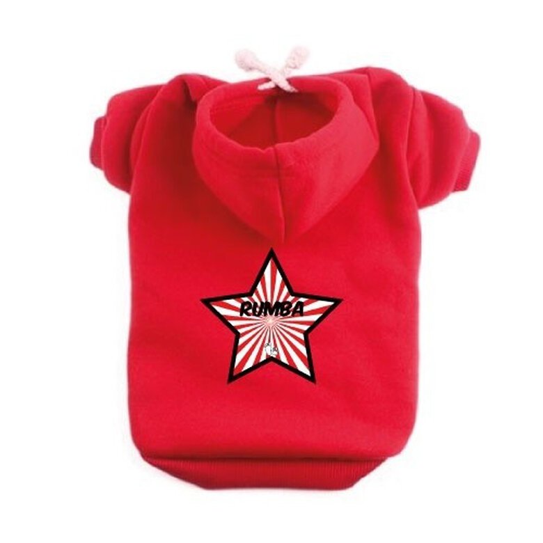 Sudadera Estrella de Cuadros Rojos para perros color Rojo, , large image number null