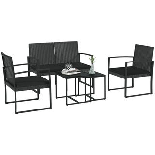 Outsunny Mueble negro para jardin