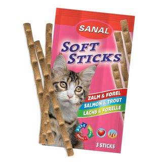 Sanal Sticks de Salmón y Trucha para gatos