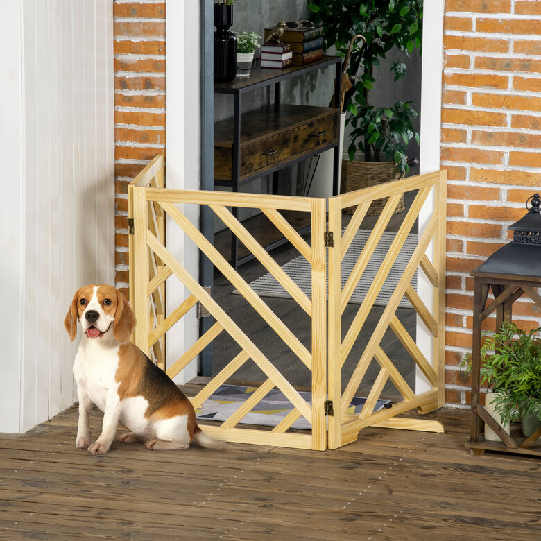 PawHut Barrera de Seguridad Plegable para Perros, , large image number null