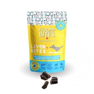 Snacks 100% naturales FlooppBITES Liver Bites sabor Hígado de Res