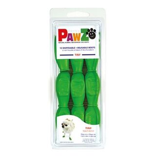 Botas de caucho natural Pawz para perro color Verde