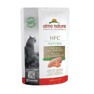 Almo Nature HFC pollo y gambas sobre para gatos 