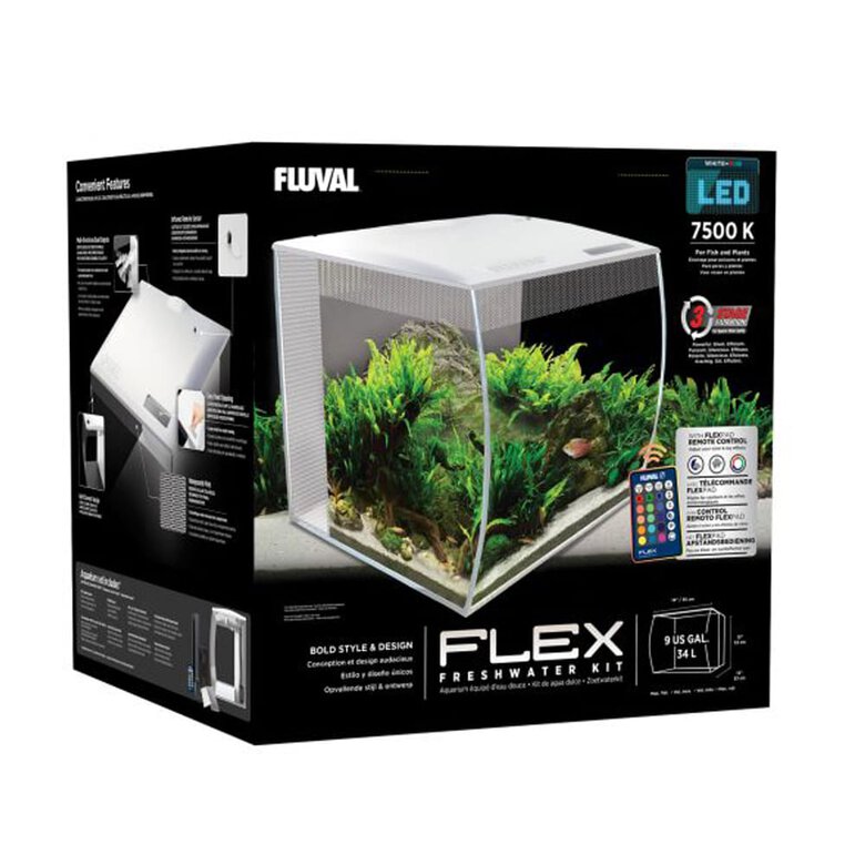 Fluval Flex Kit Acuario, Blanco, 34L, , large image number null