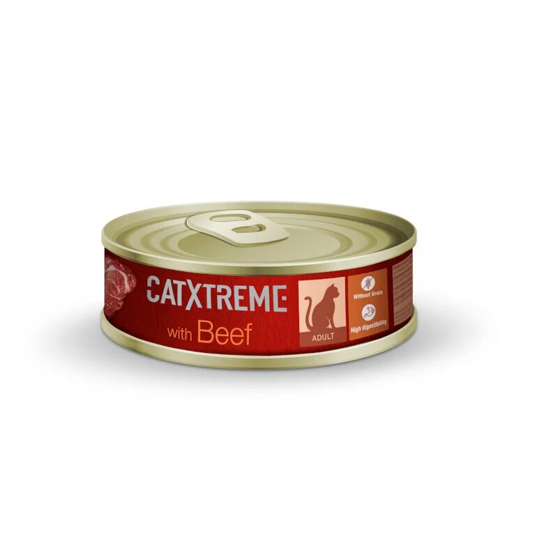 Catxtreme Sterilised Ternera en paté lata para gatos image number null