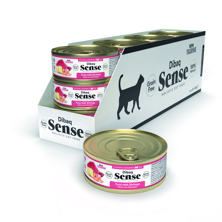 Dibaq Sense Cat Atún y Gambas con Patatas (12uds x 70g), , large image number null