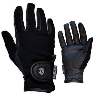 Guarnicioneria Los Nietos Guantes De Equitación Confort Color Negro Equipamiento Para El Caballo 