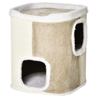 Barril rascador para gatos Pawhut color Beige