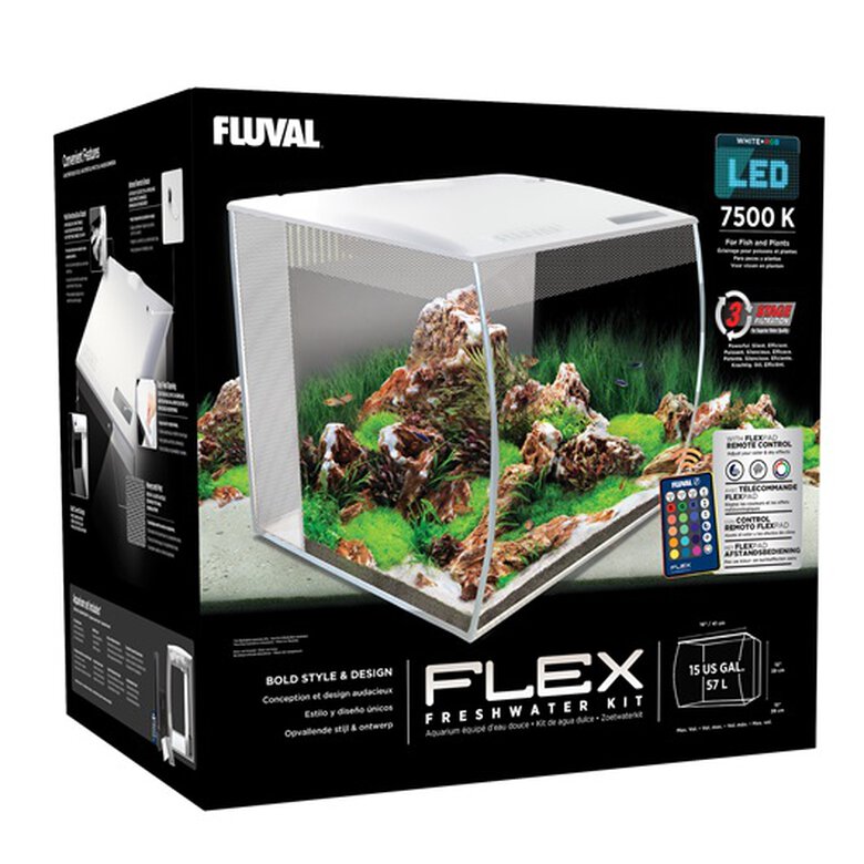 Fluval Flex Kit Acuario, Blanco, 57L, , large image number null