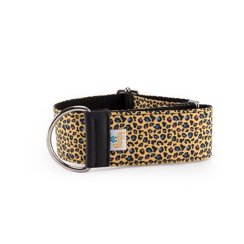 Pampy Speedy Regulable Collar Galgo Leopardo Amarillo para perros, , large image number null