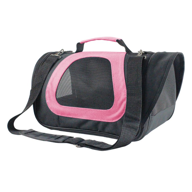 Nobleza -Transportin Gato Perro, Bolsa de Transporte Transpirable para Mascotas, 45*28*29cm transportador de mascotas para Perros/Gatos/Avión Mediano (Rosa), , large image number null