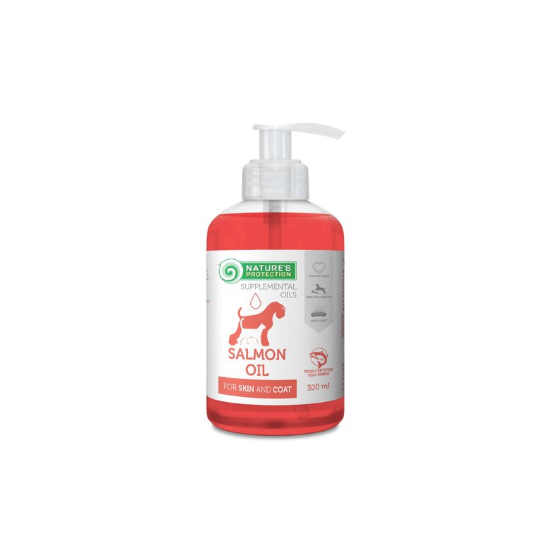 Nature´s Protection Aceite de Salmón Para Perros Y Gatos 300 Ml, , large image number null