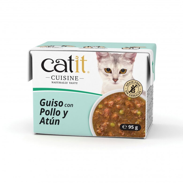 Guiso para gatos Catit Cuisine, Pollo y Atún -95g, , large image number null