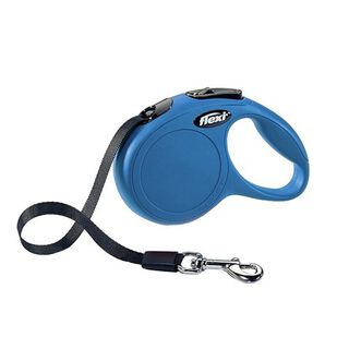 Correa clásica de cuerda extensible para perros color Azul