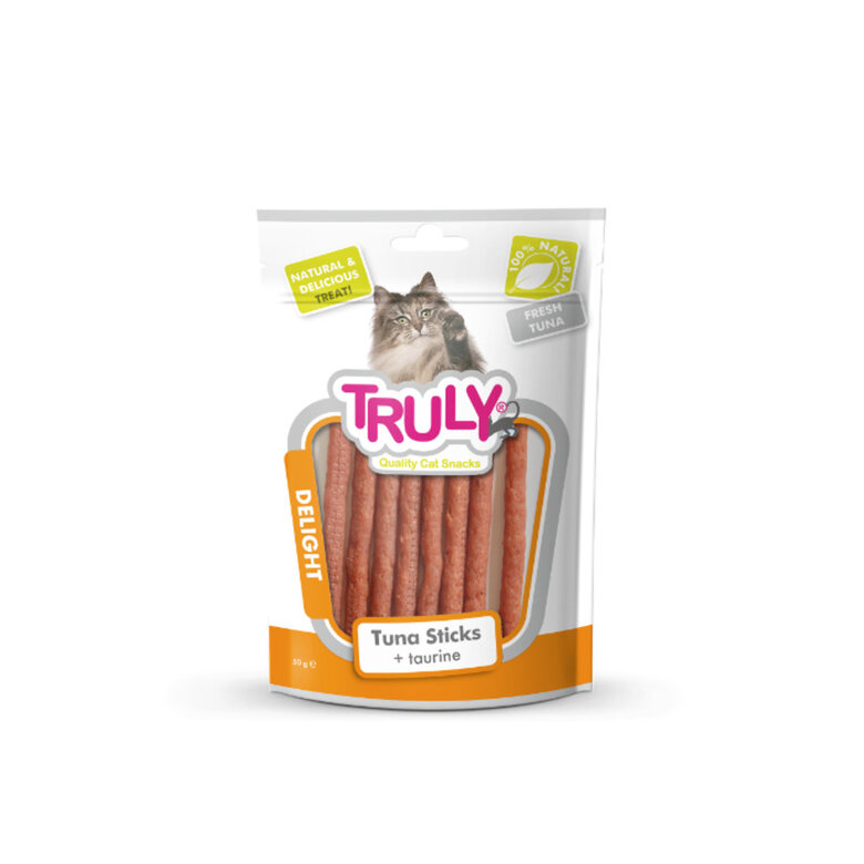 TRULY GATO STICKS ATUN+TAURINA 50G, , large image number null