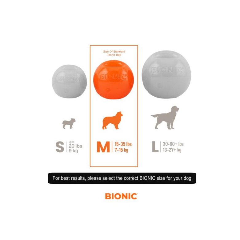 BIONIC juguete pelota intectactiva para perros, , large image number null