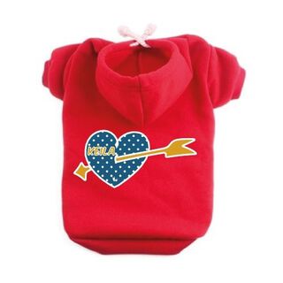 Sudadera Corazón Flecha para perros color Rojo