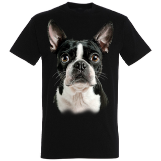 Camiseta Boston Terrier color Negro