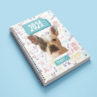 Agenda 2021 personalizada Siluetas color Blanco