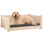 VidaXL Estructura lisa cama de madera para perros, , large image number null