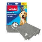 Vileda Pet Pro Toalla de Microfibra Gris para perros, , large image number null