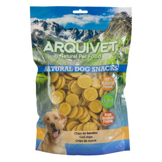 Arquivet Chips de Bacalao Snacks Naturales para perros