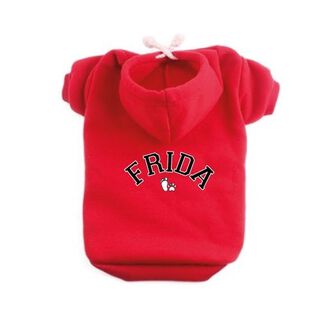 Sudadera Letras en arco para perros color Rojo