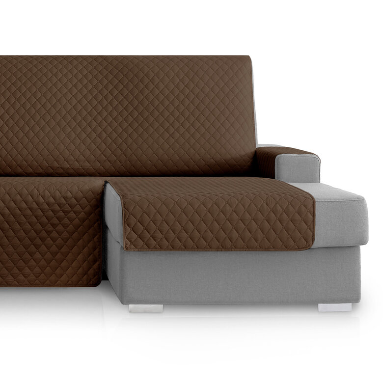 Vipalia Protector Cubresofa Rombos. Marrón. Chaise Longue Derecha 240 cm, , large image number null