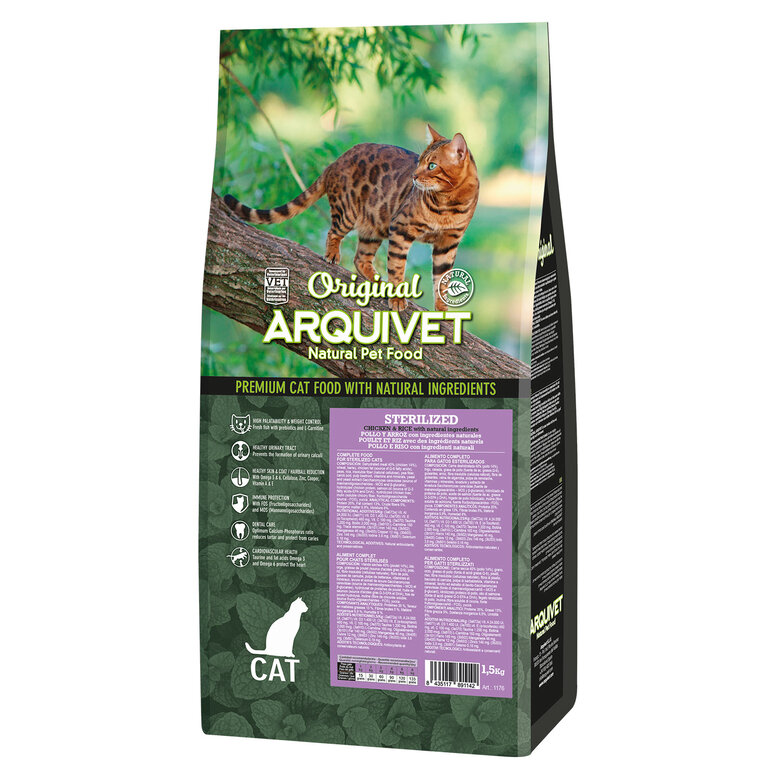 Arquivet Cat Original Sterilized Pollo pienso para gatos , , large image number null