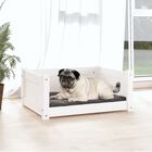 VidaXL Estructura lisa cama de madera blanca para perros, , large image number null