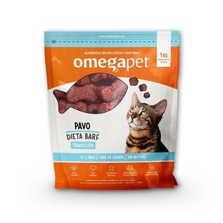 Alimentación de dieta BARF Transición de Pavo para gatos