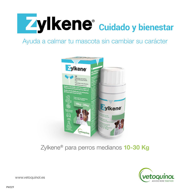 Vetoquinol Zylkene suplemento natural calmante en cápsulas para perros y gatos, , large image number null