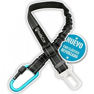 Pet&Car foxtrot cinturón de seguridad de coche azul y negro para perros