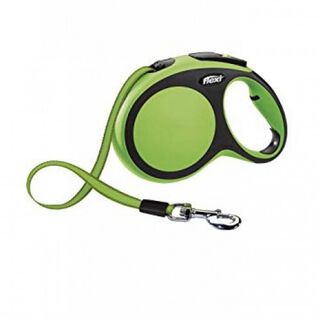 Correa Flexi Comfort Tape para perros color Verde