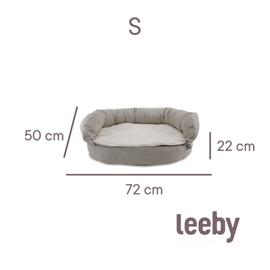 Leeby Sofá Ortopédico Viscoelástico Marrón para perros, , large image number null