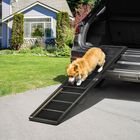 PawHut Rampa para Perros de Madera 165x43x6,5 cm Rampa Plegable para Mascotas con Alfombra Antideslizante Escalera Portátil para Coche Carga 40 kg Negro., , large image number null