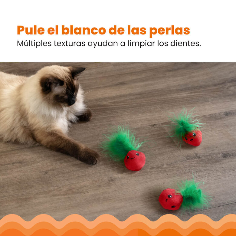 Outward Hound Catstages Strawbabies Peluche de Fresitas para gatos, , large image number null