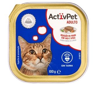 ActivPet comida húmeda de Vaca y Ternera para gatos