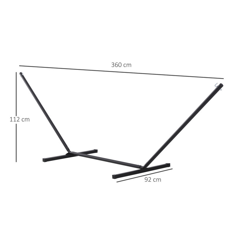 Outsunny Soporte para Hamaca de Metal Estructura para Hamaca, , large image number null