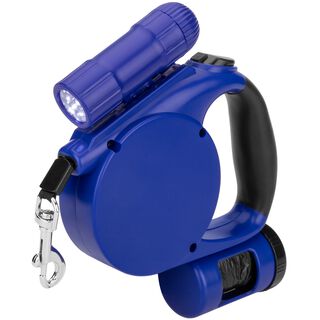 PrimeMatik Correa Extensible Con Dispensador De Bolsas para perro