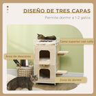 PawHut Casa para Gatos Madera Natural, , large image number null