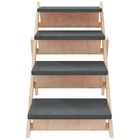 vidaXL Escalera para perros madera maciza de abeto gris 105x47 cm, , large image number null