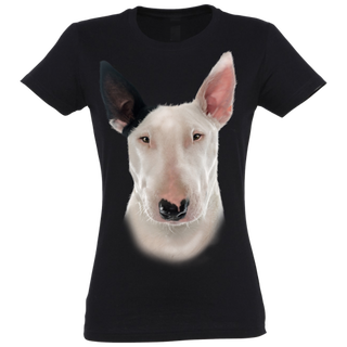 Camiseta Mujer Bull Terrier color Negro