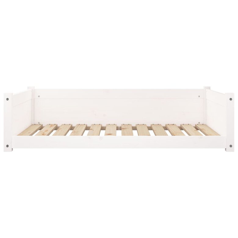 VidaXL Estructura lisa cama de madera blanca para perros, , large image number null