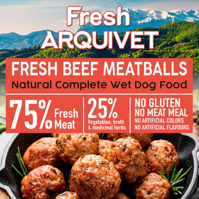 Arquivet Fresh Beef Meatballs Albóndigas Con Ternera para perro, , large image number null