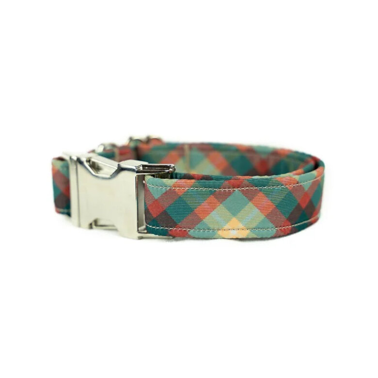 Pets and Props Collar Mint Plaid para perro, , large image number null